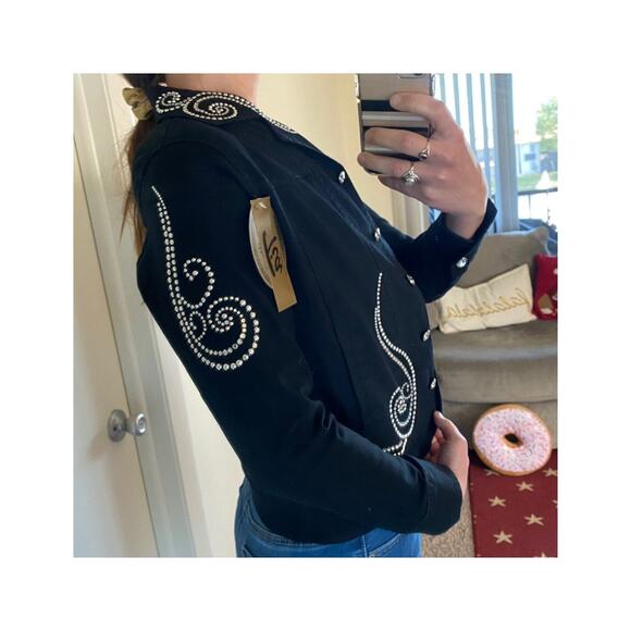 Tia Designs black embellished western jacket - Picture 6 of 7